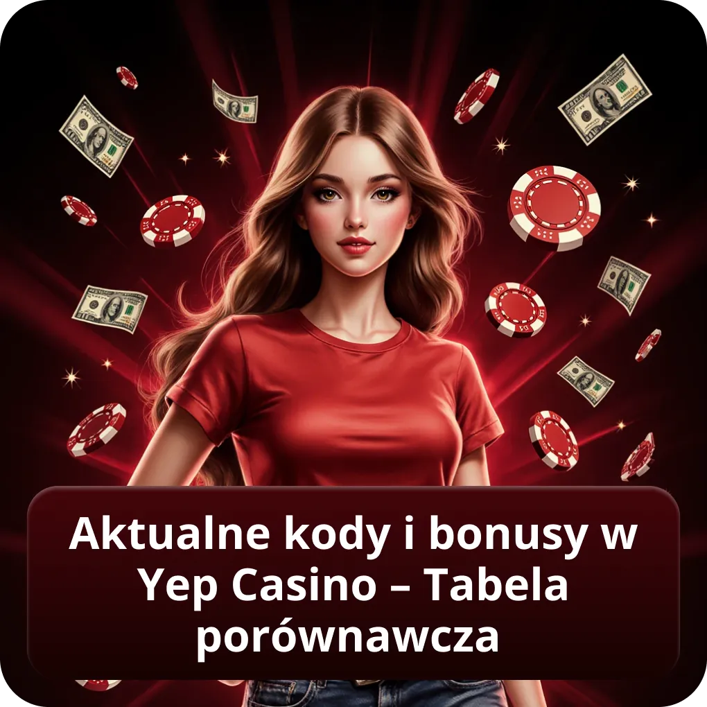 Aktualne kody i bonusy w Yep Casino – Tabela porównawcza